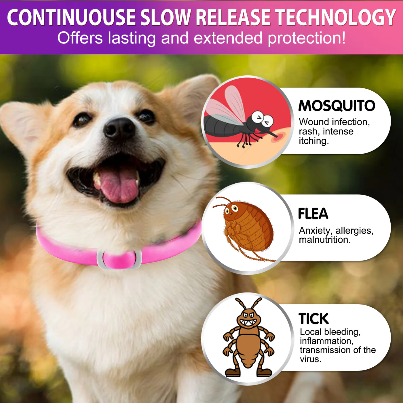 قلاده ضد کک و کنه سگ Oimmal